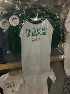 NASH Baby- Baby Gown- Nash Baby- Green