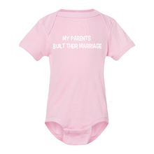 BYM- Rabbit Skins - Infant Baby Rib Bodysuit - "My Parents Built Their Marriage"