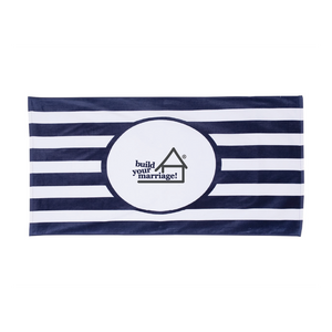 BYM- Carmel Towel Company - Striped Beach Towel - Embroidered