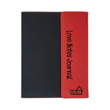 BYM- 7" x 9" Portfolio with Notepad - "Love Notes Journal" - Laser Engraved