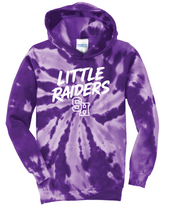 Youth Tie-Dye Pullover Hooded Sweatshirt- Little Raiders- SH Elementary