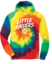 Youth Tie-Dye Pullover Hooded Sweatshirt- Little Raiders- SH Elementary