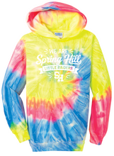 Youth Tie-Dye Pullover Hooded Sweatshirt- We Are Spring Hill- SH Elementary