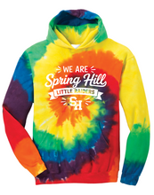 Youth Tie-Dye Pullover Hooded Sweatshirt- We Are Spring Hill- SH Elementary
