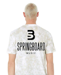 Bella + Canvas FWD Fashion Unisex Tie-Dye T-Shirt: White/ Olive Oil