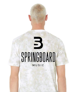 Bella + Canvas FWD Fashion Unisex Tie-Dye T-Shirt: White/ Olive Oil