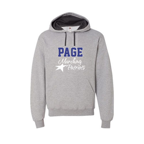 Hooded Sweatshirt- PAGE Marching Patriots- Unisex- Athletic Heather