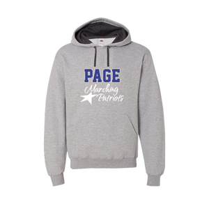 Hooded Sweatshirt- PAGE Marching Patriots- Unisex- Athletic Heather