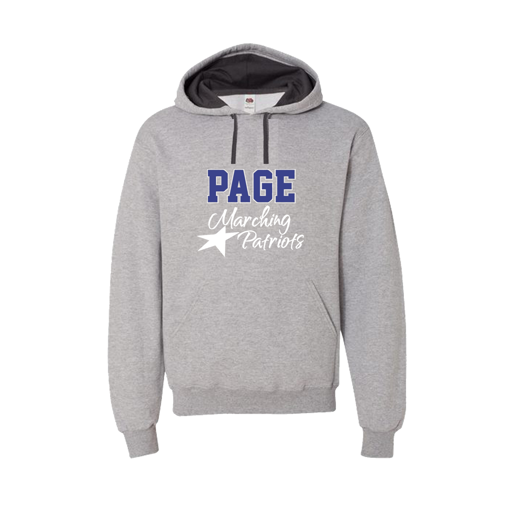 Hooded Sweatshirt- PAGE Marching Patriots- Unisex- Athletic Heather