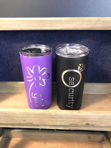 Laser Etched Tumblers- 14 oz. Ring Security (Bearer)