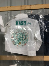 NASH Baby- White Denim Jacket- Cowboy Hat