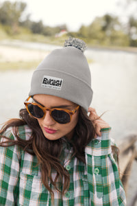 Pencilish Unisex Pom-Pom 12" Knit Beanie