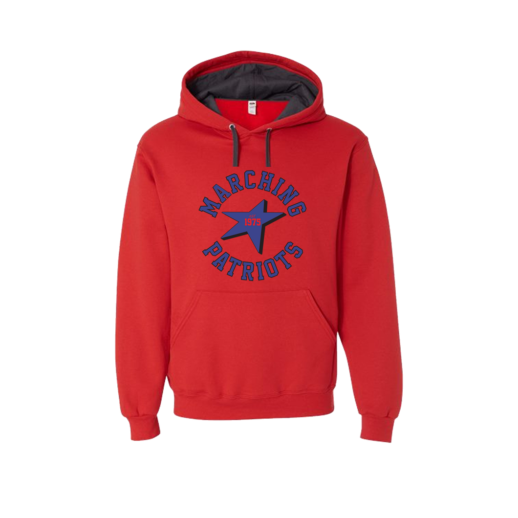 Hooded Sweatshirt- Est 1975 - Unisex- Red