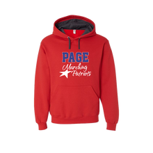 Hooded Sweatshirt- PAGE Marching Patriots- Unisex- Red