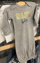 NASH Baby- Baby Gown- Nash Baby- Solids- Grey