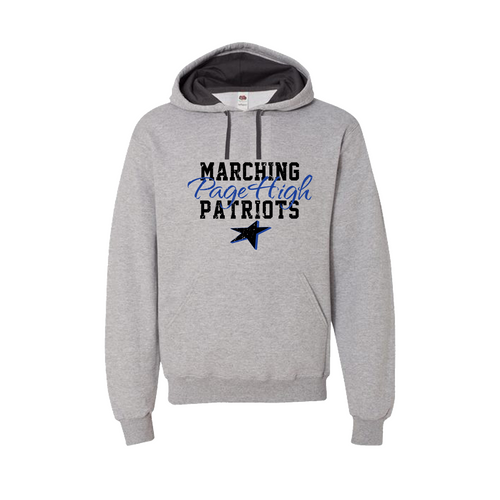 Hooded Sweatshirt- Marching Patriots- Unisex- Athletic Heather
