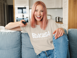 Pencilish T Shirt [Unisex] White Pencilish Logo