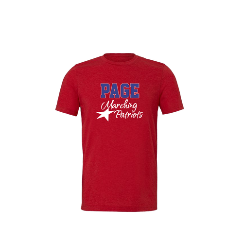 T Shirt- PAGE Marching Patriots- Unisex- Red